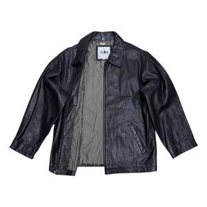 ADLER New Zealand LAMBSKIN LEATHER Vintage Luxury Designer Jacket Mens Medium